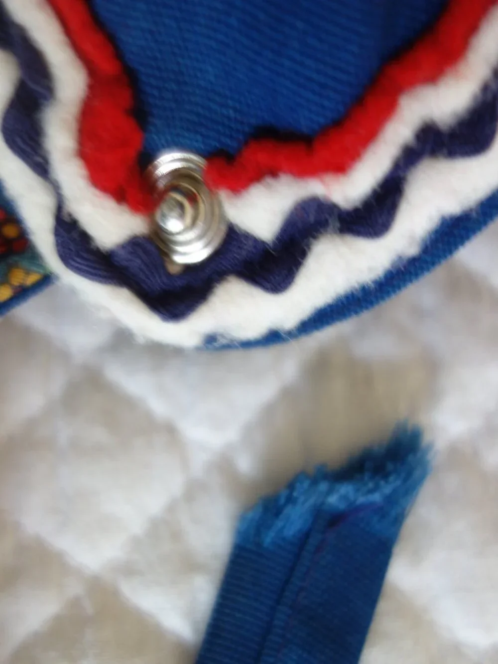 Vntg Handmade by K. of Sweden Scandinavian Childs Hat w/ pom